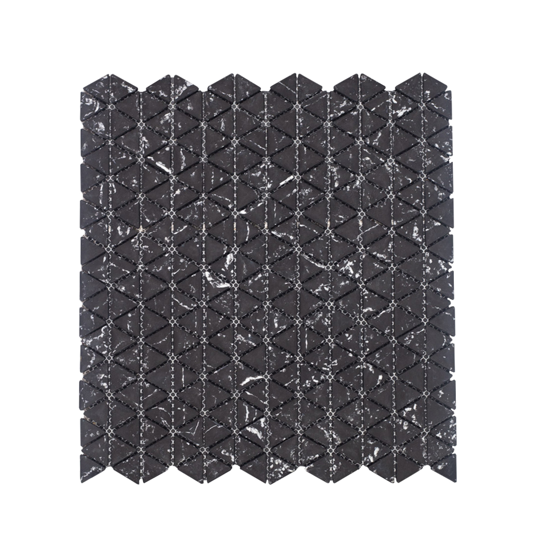 Solid Surface Nero Marquina Zig Zag
